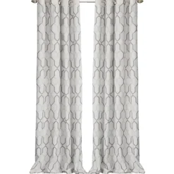 Mushroom Interlock Single Curtain Panel, 84 In.-Kirkland's Home Shop