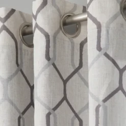 Mushroom Interlock Single Curtain Panel, 84 In.-Kirkland's Home Shop