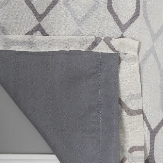 Mushroom Interlock Single Curtain Panel, 84 In.-Kirkland's Home Shop