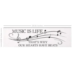 Music Is Life Wall Plaque-Kirkland's Home Online