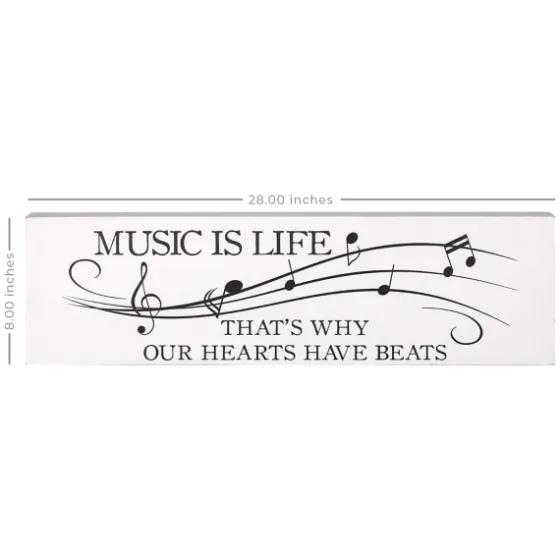 Music Is Life Wall Plaque-Kirkland's Home Online