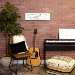Music Is Life Wall Plaque-Kirkland's Home Online