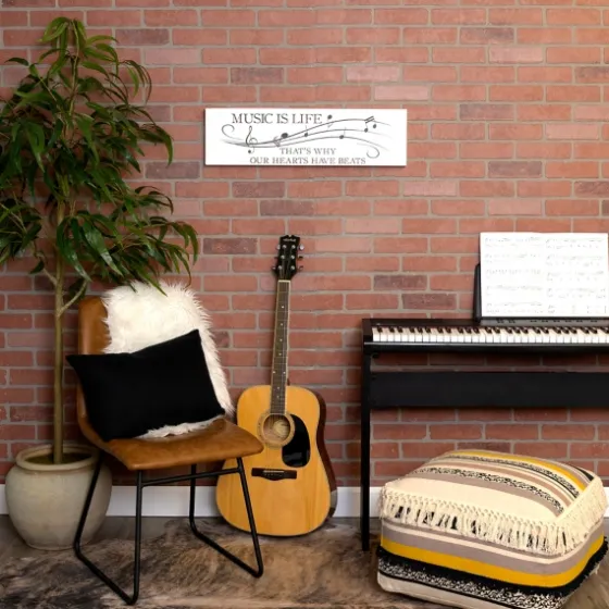 Music Is Life Wall Plaque-Kirkland's Home Online