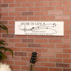Music Is Life Wall Plaque-Kirkland's Home Online