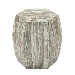 Mussel Shell Hexagonal Accent Table-Kirkland's Home Cheap