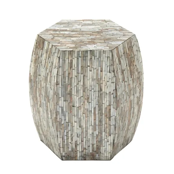 Mussel Shell Hexagonal Accent Table-Kirkland's Home Cheap