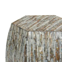 Mussel Shell Hexagonal Accent Table-Kirkland's Home Cheap