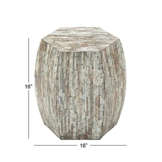 Mussel Shell Hexagonal Accent Table-Kirkland's Home Cheap