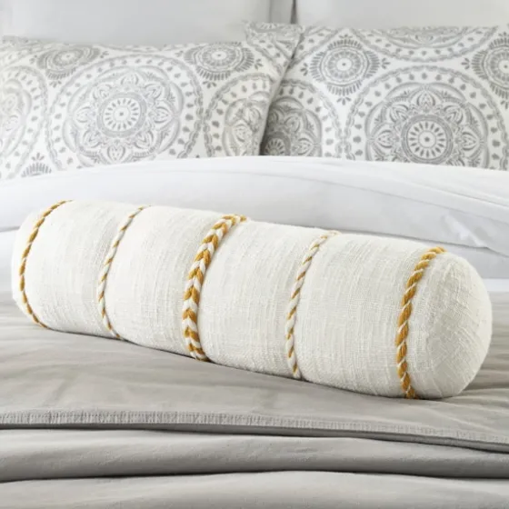 Mustard Braided Twist Lumbar Throw Pillow-Kirkland's Home Best Sale