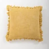 Mustard Chambray Ruffle Edge Pillow-Kirkland's Home Shop
