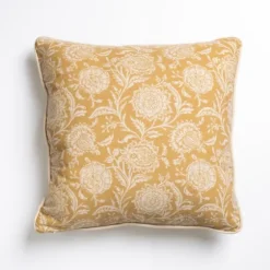 Mustard Stitched Blossoms Pillow-Kirkland's Home Flash Sale