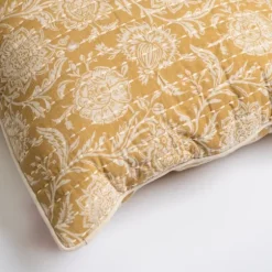 Mustard Stitched Blossoms Pillow-Kirkland's Home Flash Sale