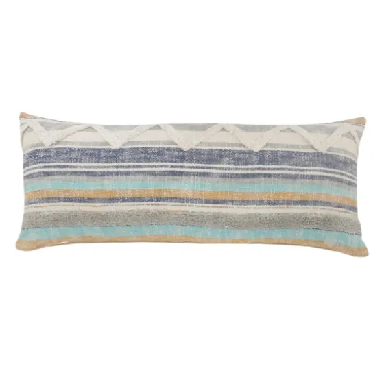 Myrtle Tufted Stripes Lumbar Pillow-Kirkland's Home Outlet