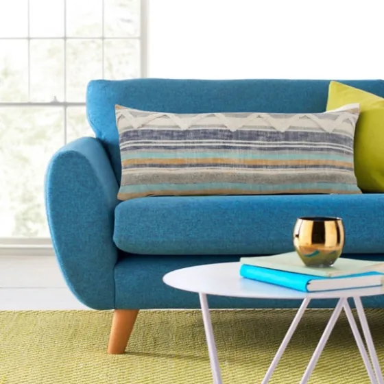 Myrtle Tufted Stripes Lumbar Pillow-Kirkland's Home Outlet