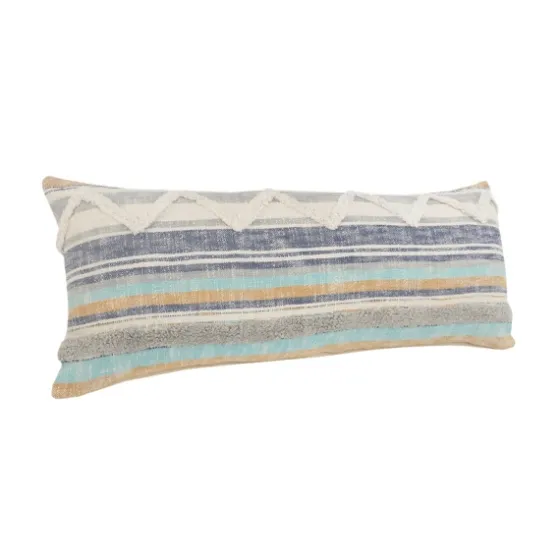 Myrtle Tufted Stripes Lumbar Pillow-Kirkland's Home Outlet