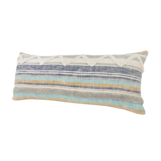 Myrtle Tufted Stripes Lumbar Pillow-Kirkland's Home Outlet