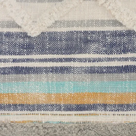 Myrtle Tufted Stripes Lumbar Pillow-Kirkland's Home Outlet