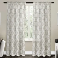 Nagano Linen Curtain Panel Set, 96 In.-Kirkland's Home Best