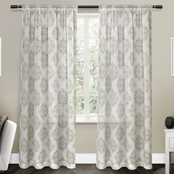 Nagano Linen Curtain Panel Set, 96 In.-Kirkland's Home Best