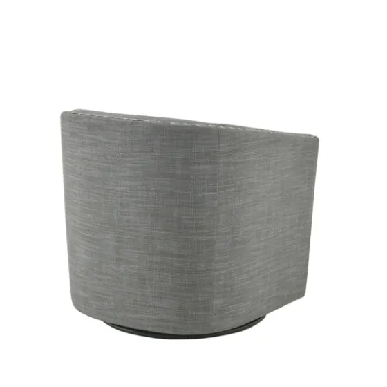 Nailhead Swivelling Barrel Accent Chair-Kirkland's Home Sale