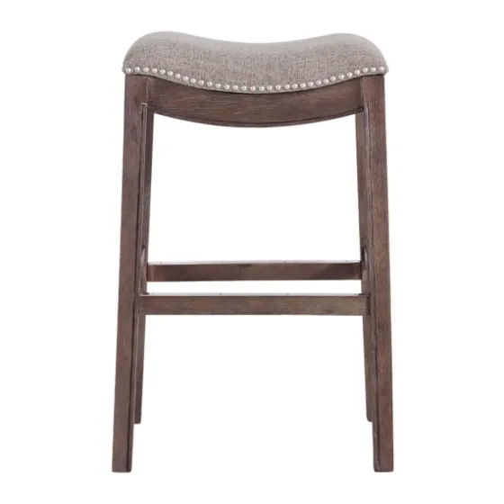 Nailhead Trim Saddle Bar Stool-Kirkland's Home Cheap