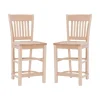 Natie Unfinished Counter Stools, Set Of 2-Kirkland's Home Outlet