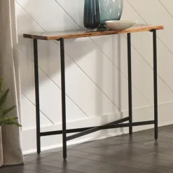 Natural Acacia Wood And Acrylic Top Console Table-Kirkland's Home Online