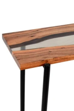 Natural Acacia Wood And Acrylic Top Console Table-Kirkland's Home Online