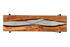 Natural Acacia Wood And Acrylic Top Console Table-Kirkland's Home Online
