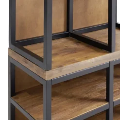 Natural Acacia Wood And Metal Hall Tree With Bench-Kirkland's Home Flash Sale