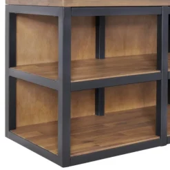 Natural Acacia Wood And Metal Hall Tree With Bench-Kirkland's Home Flash Sale