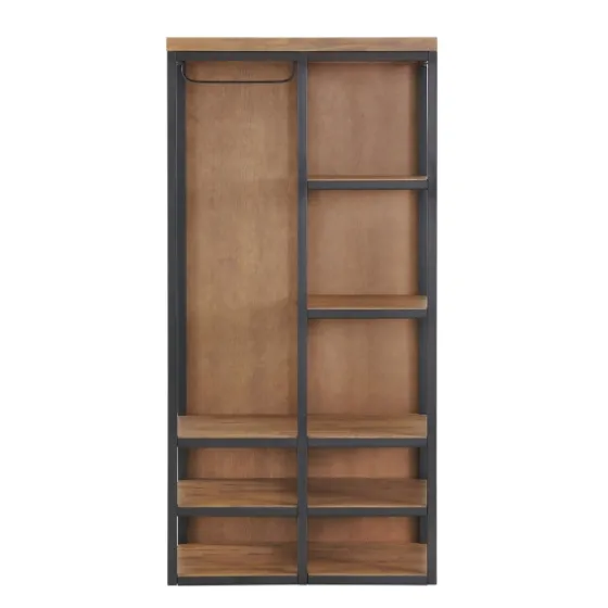 Natural Acacia Wood And Metal 5-Shelf Hall Tree-Kirkland's Home Best Sale