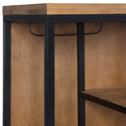 Natural Acacia Wood And Metal 5-Shelf Hall Tree-Kirkland's Home Best Sale