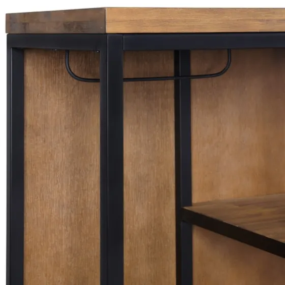 Natural Acacia Wood And Metal 5-Shelf Hall Tree-Kirkland's Home Best Sale