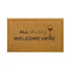 Natural All Wines Welcome Here Doormat-Kirkland's Home Shop