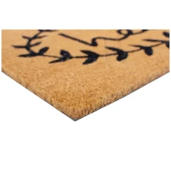 Natural And Black Laurel Hello Doormat, 72X36 In.-Kirkland's Home Online