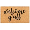 Natural And Black Welcome Y'All Doormat-Kirkland's Home Cheap