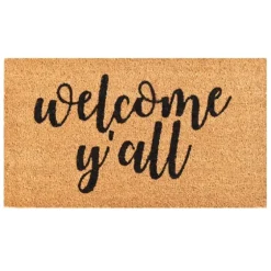 Natural And Black Welcome Y'All Doormat-Kirkland's Home Cheap