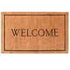 Natural And Black Welcome Doormat, 48X30 In.-Kirkland's Home Discount
