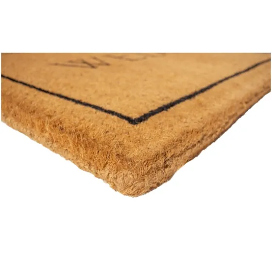 Natural And Black Welcome Doormat, 48X30 In.-Kirkland's Home Discount