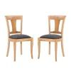 Natural And Gray Linen Dining Chairs, Set Of 2-Kirkland's Home Clearance