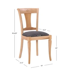 Natural And Gray Linen Dining Chairs, Set Of 2-Kirkland's Home Clearance