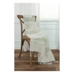 Natural And White Colorblock Chevron Throw-Kirkland's Home Best Sale