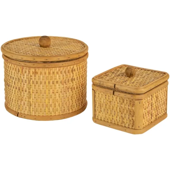 Natural Antique Woven 2-Pc. Box Set-Kirkland's Home New