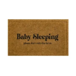 Natural Baby Sleeping Funny Doormat-Kirkland's Home Clearance