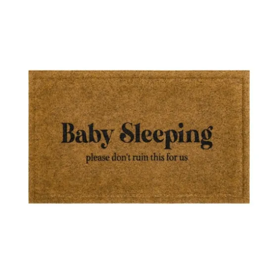 Natural Baby Sleeping Funny Doormat-Kirkland's Home Clearance