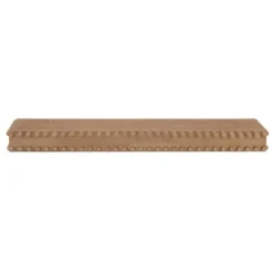 Natural Beaded Wood Large Floating Shelf-Kirkland's Home Online