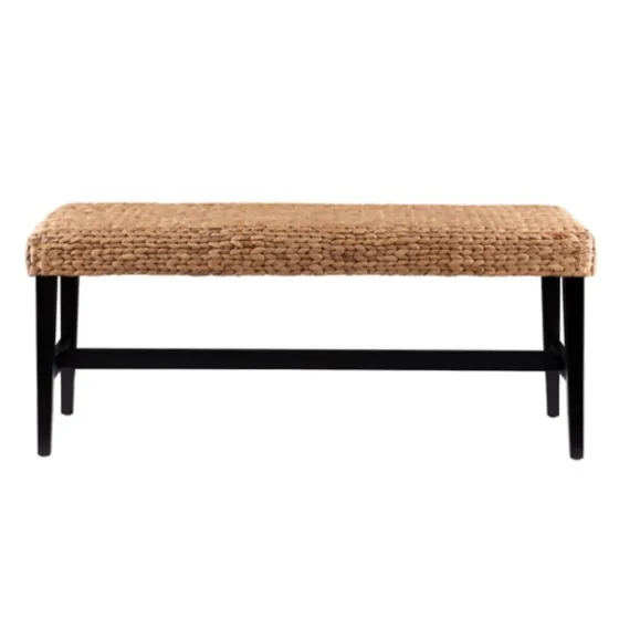Natural Blanchard Water Hyacinth Bench-Kirkland's Home Flash Sale