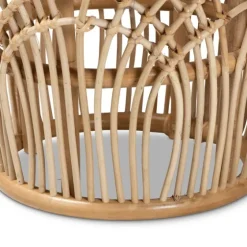 Natural Boho Rattan Weave Accent Table-Kirkland's Home Online