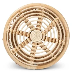 Natural Boho Rattan Weave Accent Table-Kirkland's Home Online